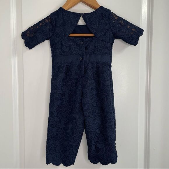 Janie and Jack Lace Romper - Picture 5 of 6